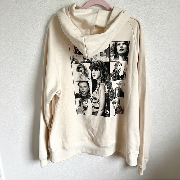 Taylor Swift Tops - Taylor Swift / NEW Eras Tour Cream Hoodie 2023